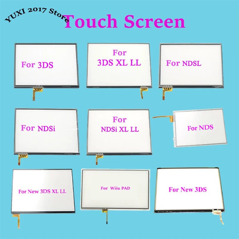 Przezroczysty zamiennik panelu dotykowego Digitizer wyświetlacza odpowiedni dla NDS NDSL nowy 3DS NDSi XL LL