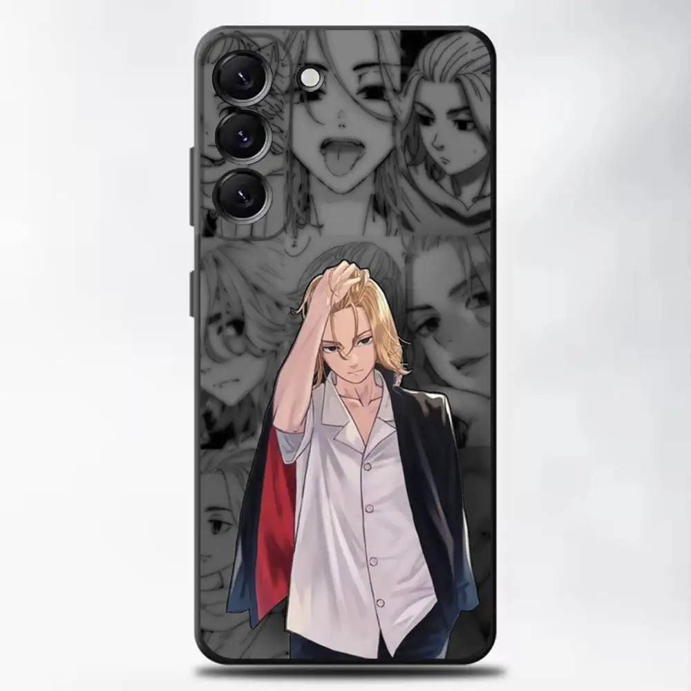 حافظة لهاتف سامسونج جالاكسي A13، A21s، A22، A31، A32، A52، A53، A71، A80، غلاف أسود ناعم