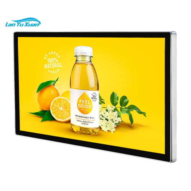 27 32 43 55 Inch Wall Mounted Digital Signage Menu Board LCD Advertising Display video tv wall screen