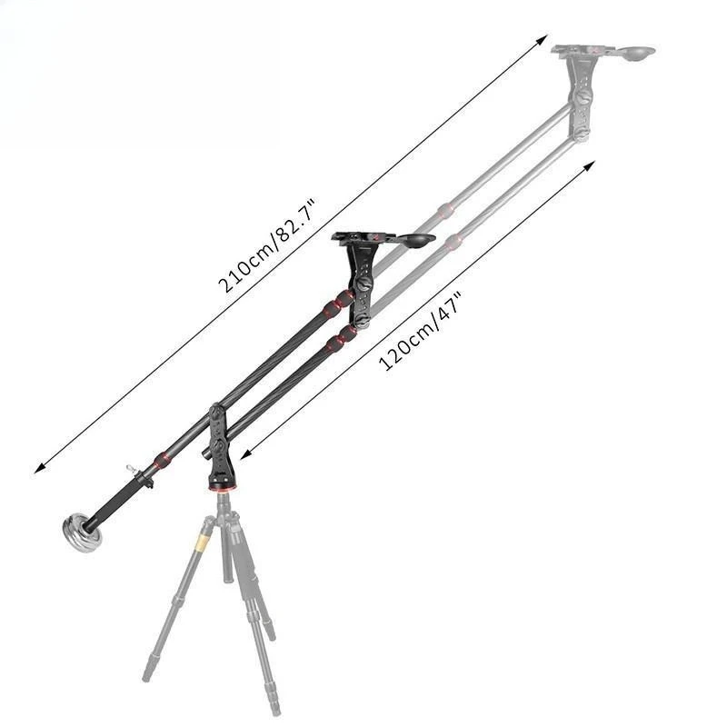 Carbon fiber SLR camera rocker arm, wedding micro-film portable telescopic rocker arm slide bracket