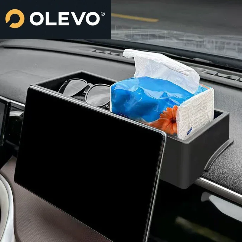 جديد لـ BYD Song Pro 2023 2024 صندوق تخزين تعديل السيارات خلف الشاشة صندوق تخزين خلف شاشة الملاحة