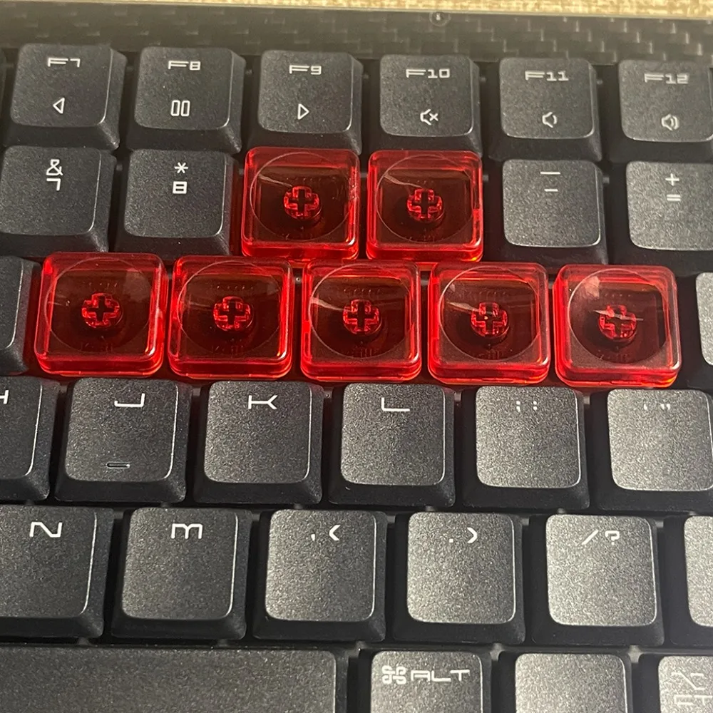 Transparent Ultra-thin Keycaps Wordless PC Material for Mechanical Keyboard Low Axis