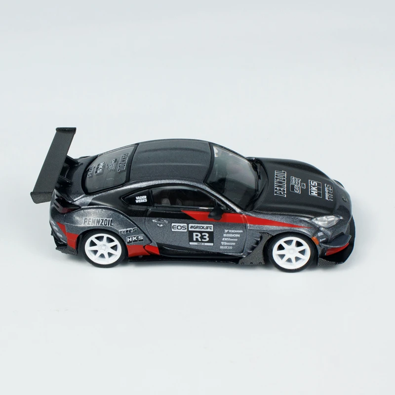 MINIGT Bilancia 1/64 Toyota GR86 Larry Chen's HKS Giocattolo In Lega Pressofuso In Metallo Modello Regalo