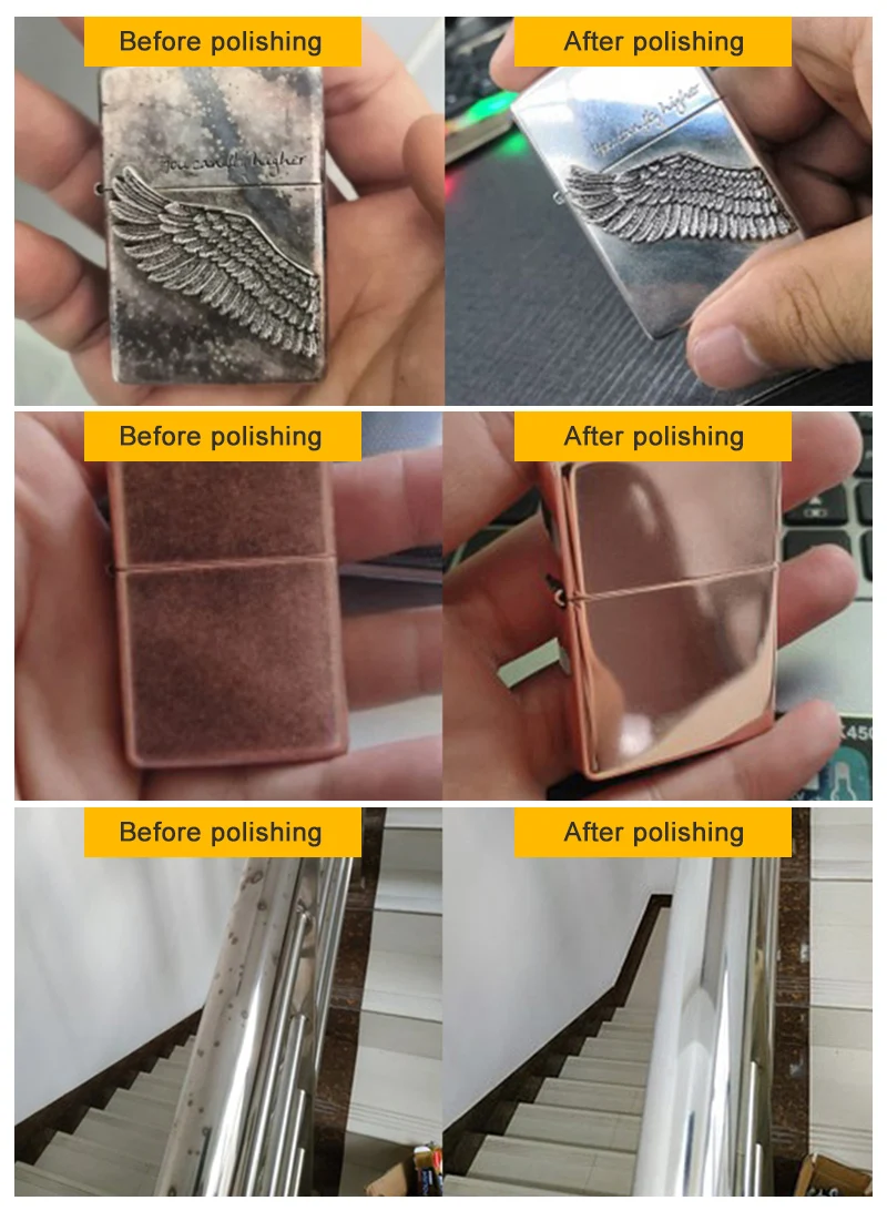 Hochwertige Metallpolitur Rostentferner Abrasive Polierpaste für Edelstahl Effektives Schleifmittel mit Kornstruktur – Detail 7