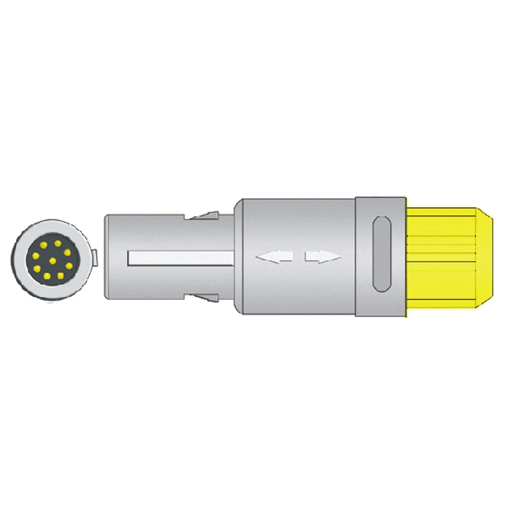 Sonde Spo2 Réutilisable pour Adulte, Capteur, Câble Ong, réinitialisation d'Oreille, Modèle Y en Silicone pour Triton 9 Broches, Fente Unique, 2.5m