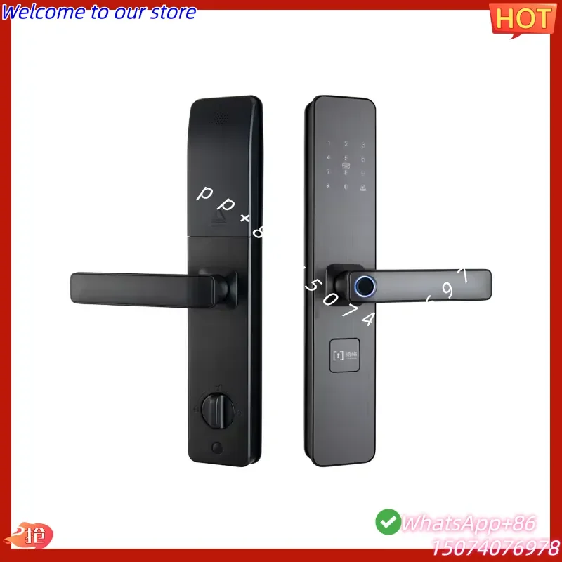 2026 YGS Aluminium Alloy Material Key RFID Card Electronic Biometric Fingerprint Smart Keyless Door Lock Set