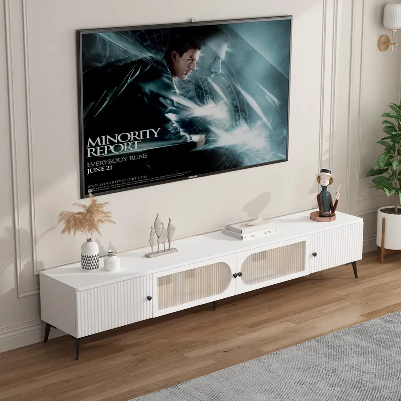 Modern Unique Tv Stands White Lounge Floor Wooden Nordic Tv Stands Cabinet Storage Mobile Tv Soggiorno Nordic Furniture