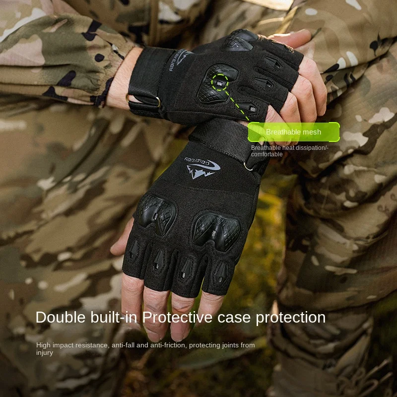 New Outdoor Tactical Gloves Full Half Finger Airsoft Combat Sports Gloves Men\'s Cycling Hunting Gloves Winter Warm Gloves