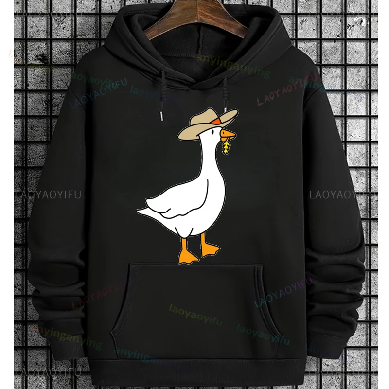 Silly Goose on The Loose Hoodie Long Sleeve T Shirt Men Women Harajuku Fashion Funny Graphic Pattern Hoodie High Quality Chothes