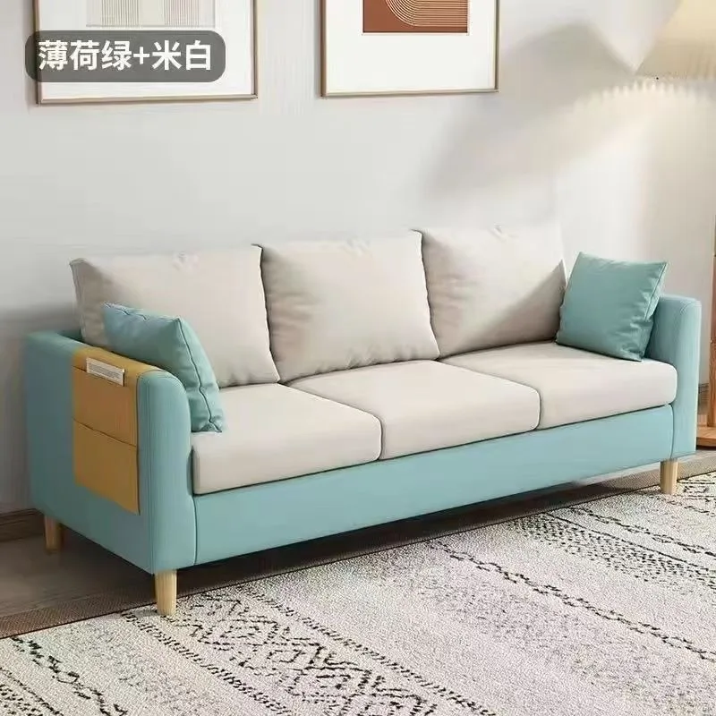 Simple modern living room bedroom apartment for rent Internet celebrity Nordic small sofa