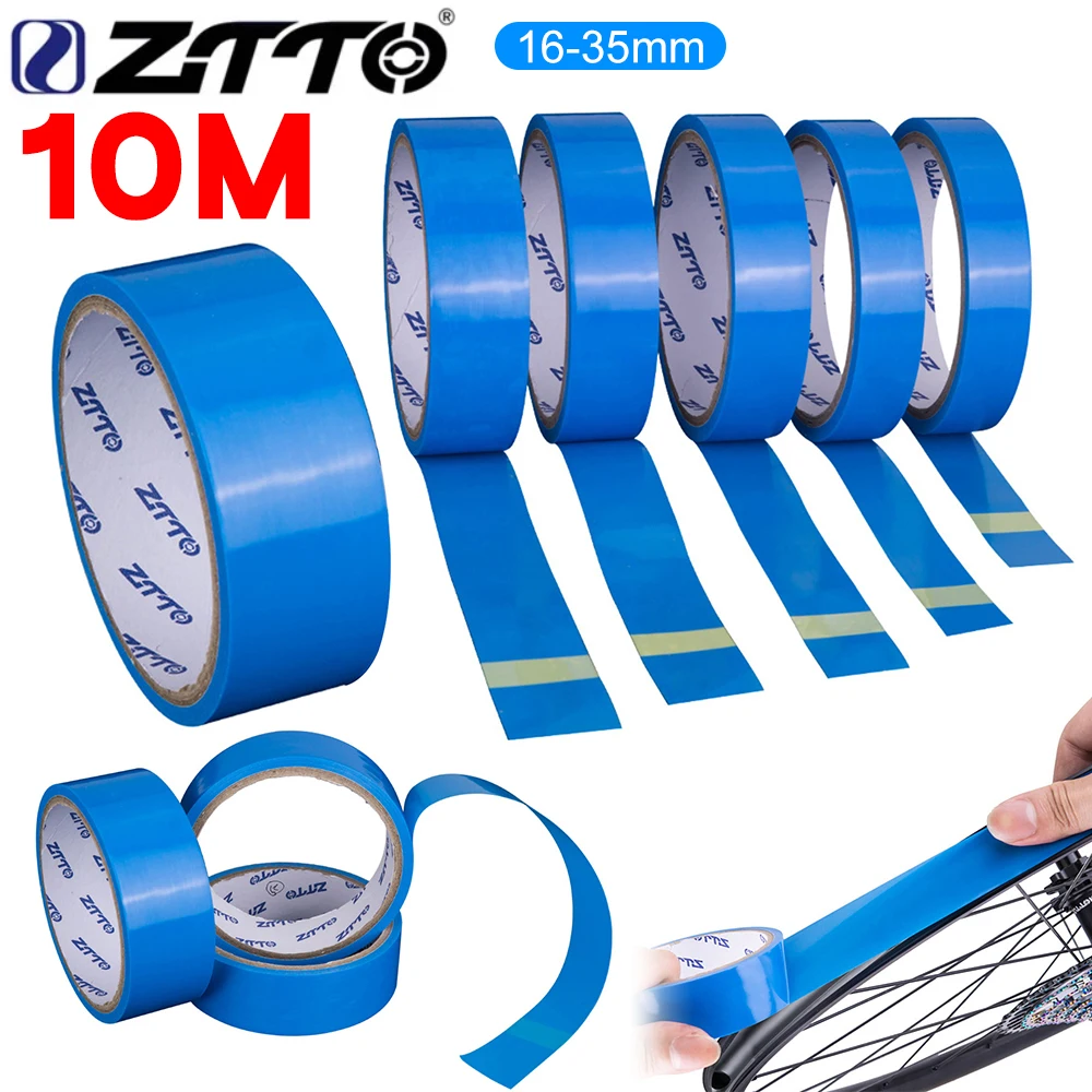 ZTTO Bicycle Tubeless Rim Tape Wear-Resistant Bicycle Rim Strip Tapes 10m Tubeless Tires Inner Tapes for MTB Road Bike Wheel