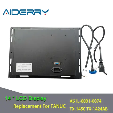 A61L-0001-0074 TX-1450 TX-1424AB FANUC CNC 기계에 사용되는 14 인치 LCD 디스플레이 CRT 모니터 교체