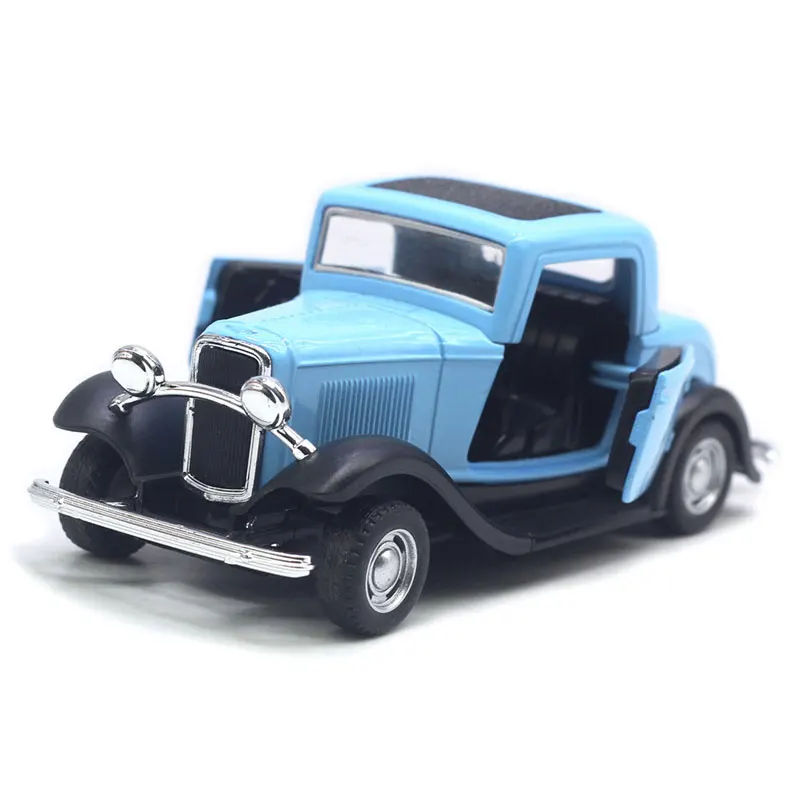 1: 32 Die Casting Model Retro Vintage Car Alloy Car Model Boy Birthday Gift Puzzle Toy