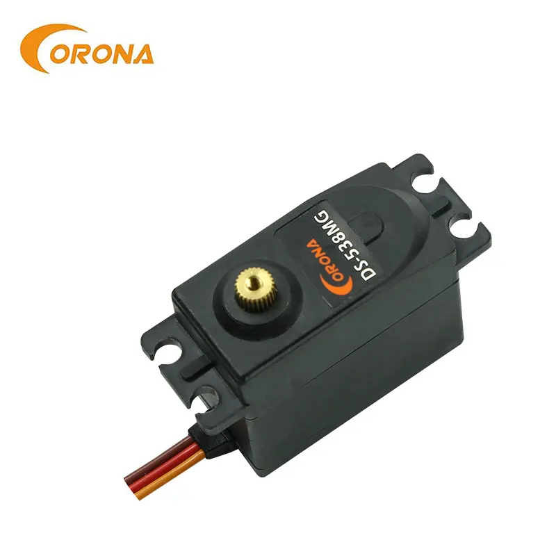 4 Stück Corona DS538MG Digitaler Servo mit Metallgetriebe, 58 g, 7,0 kg.cm/0,14 Sek. für RC-Steuerung, Flugzeug-, Hubschrauber- und Automodellbau – Detail 3