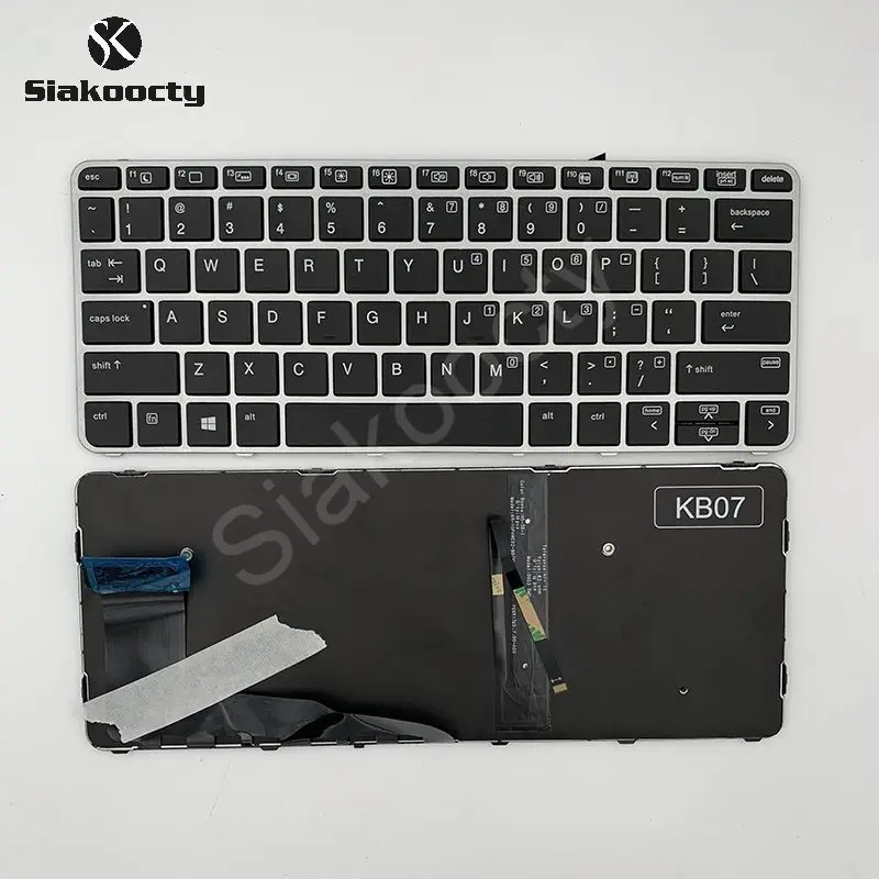 Teclado hp Elitebook 820 g3 820 g4 725 g3 725 g4 Eua Retroiluminado 826630001 sem Pointer