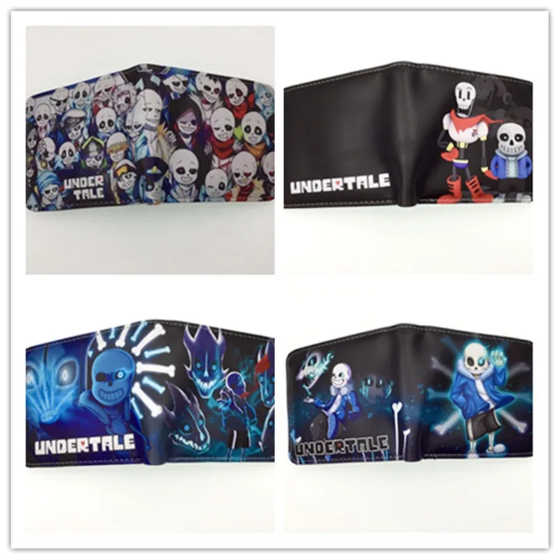 Hot Game Undertale Series Portable Wallet Cartoon Character Cute Creativity HD Printing PU Men and Women Short Wallet Gift