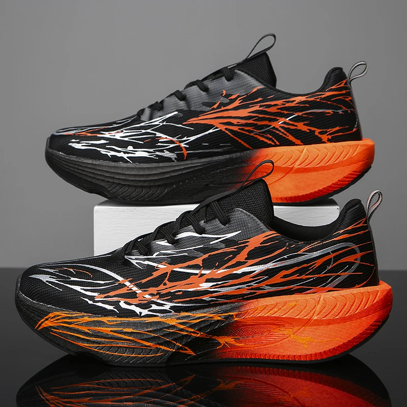 Unisex Running Shoes for Men Women, Breathable Mesh Sneakers, Lightweight Cushioned Anti-Slip Athletic Jogging Shoes