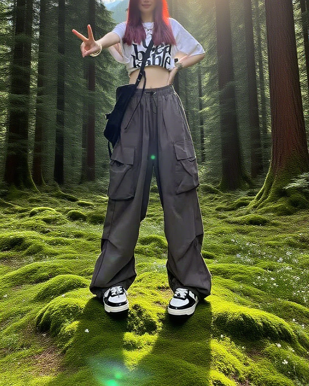 

Повседневные спортивные брюки, рабочие брюки, женские однотонные брюки с низкой талией, широкие свободные брюки на шнурке, уличная одежда, спортивные брюки