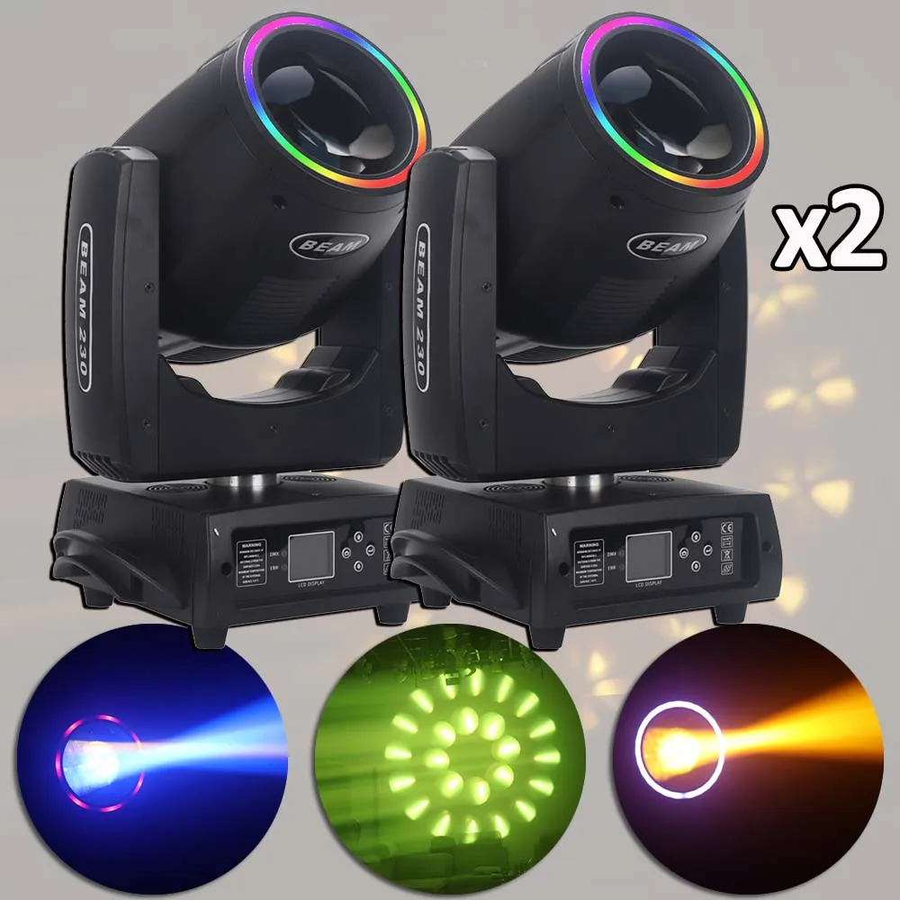 

2Pcs/Lot Beam 230W 7R Moving Head Lighting With Flight Case For DJ Disco Projetor Projector Light With DMX512 Home Party