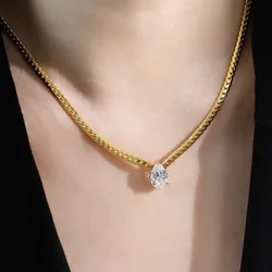 Stainless Steel Shinny Waterdrop Cubic Zirconia Necklace Bracelet Jewelry Simple Dainty Non Tarnish Jewelry