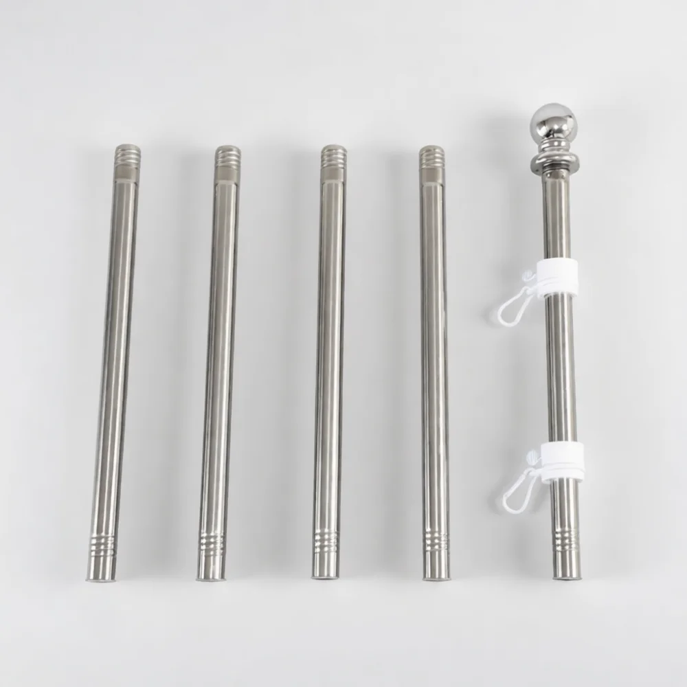 Stainless Steel Flag Pole Holder Heavy Duty Wall Mount Bracket For Garden Yard Outdoor Banner Display Stand Rust Resistant