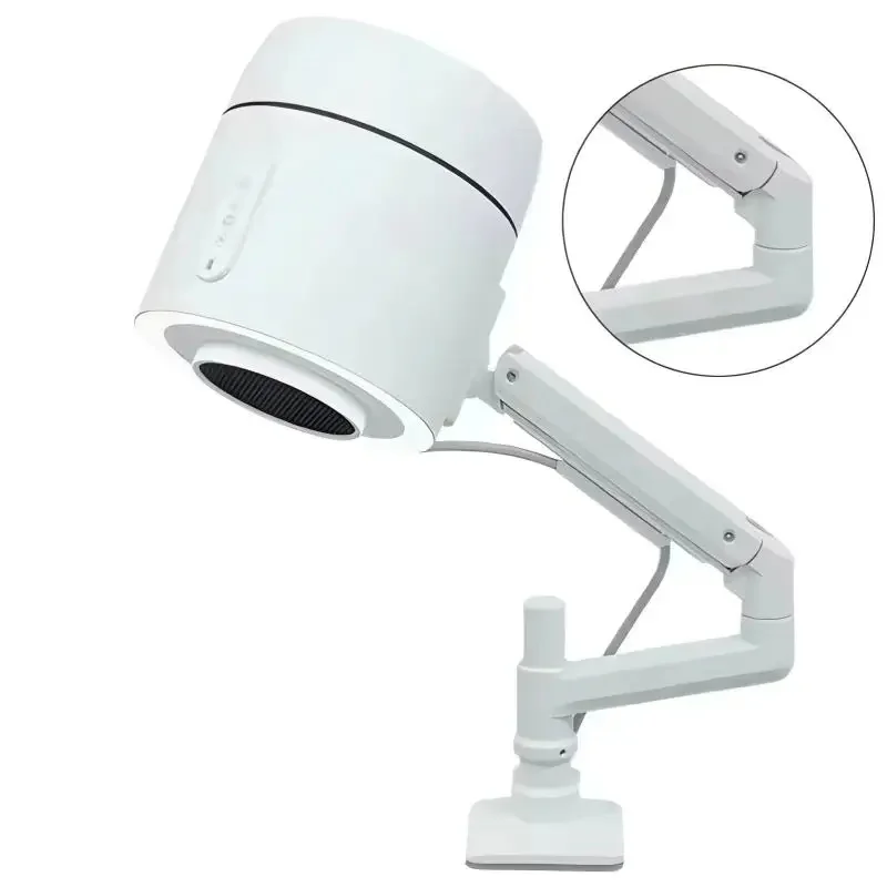 4 Blanc High Power 200W Professional Overhead Top Suction Nail Vacuum Cleaner Dust Collector H-13 Filter For Nail Beauty Salon C