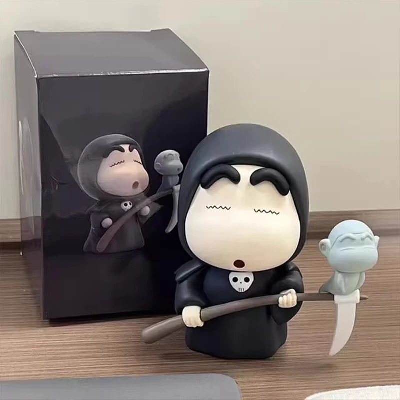 No brillante Shinnosuke Nohara Nohara Himawari Figuras De AçãO Crayon De Natal Shin-Chan Figuras Bonito Anime Pvc Modelo ColeçãO