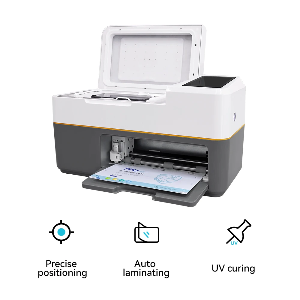 One Click Installation Unlimited Cutting And Laminating Machine For Phone And Tablet Automatic Screen Protector Applying Machine