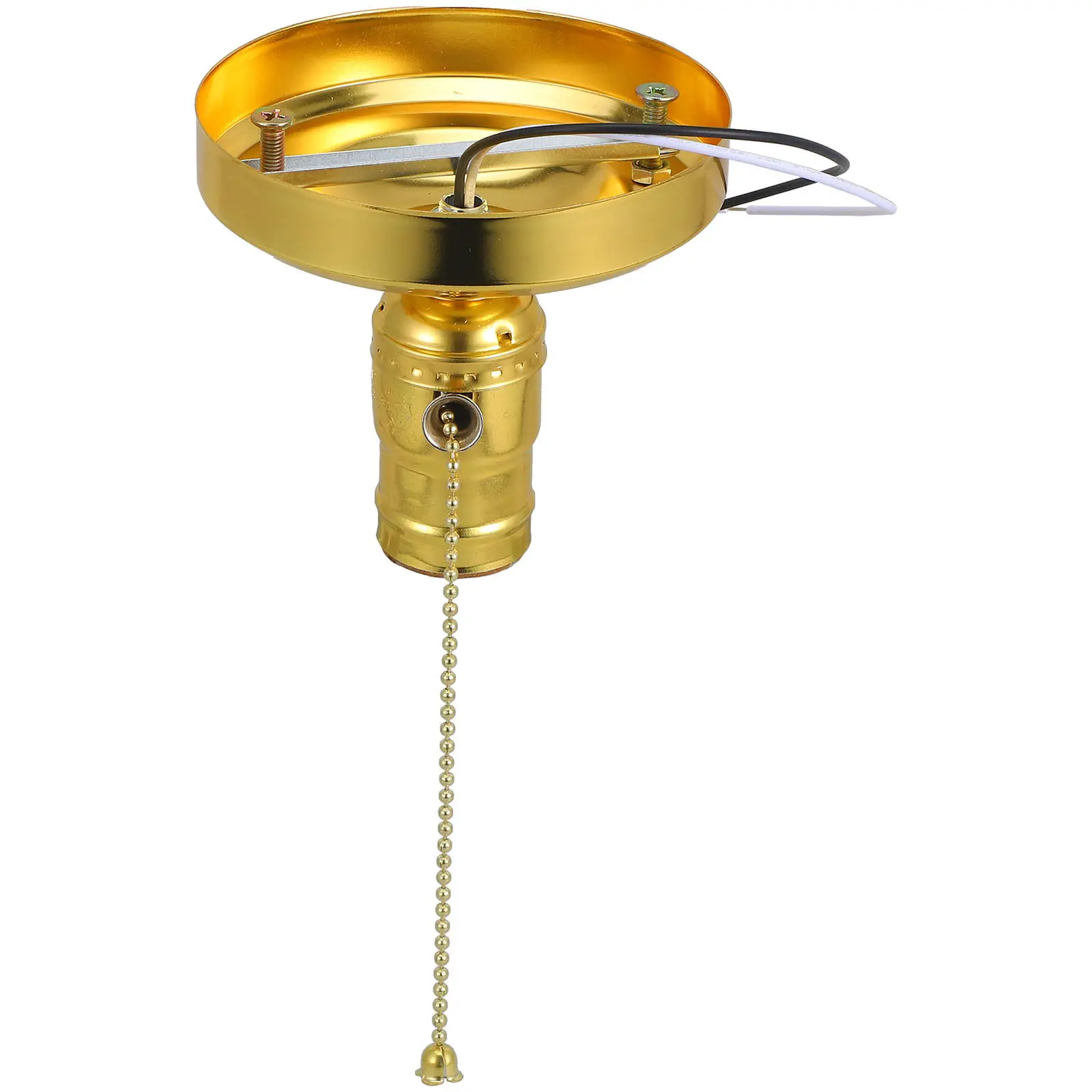 Vintage E27 Light Holder Set – Pull Chain Hanging Socket for Home, Restaurant & Industrial Lamp Accessories