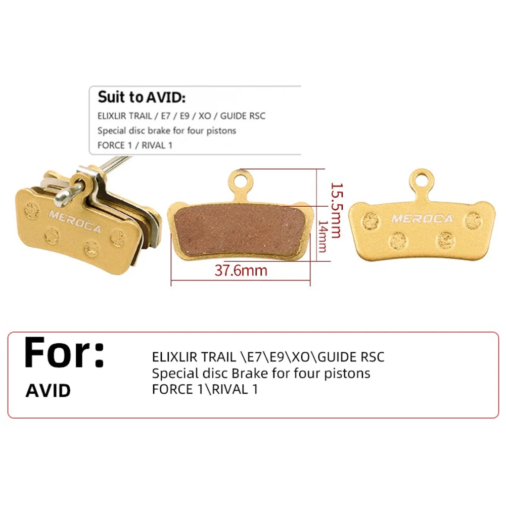 1pair Bicycle Brake Pads Full Metal Disc Brake Pad For-Sram DB1 DB3 5 7 XX XO For E7 E9 Bike Accessories Cycling Parts