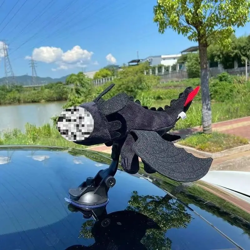 Car toothless car roof decoration sunroof doll motorcycle helmet accessories decoration electric car small dragon