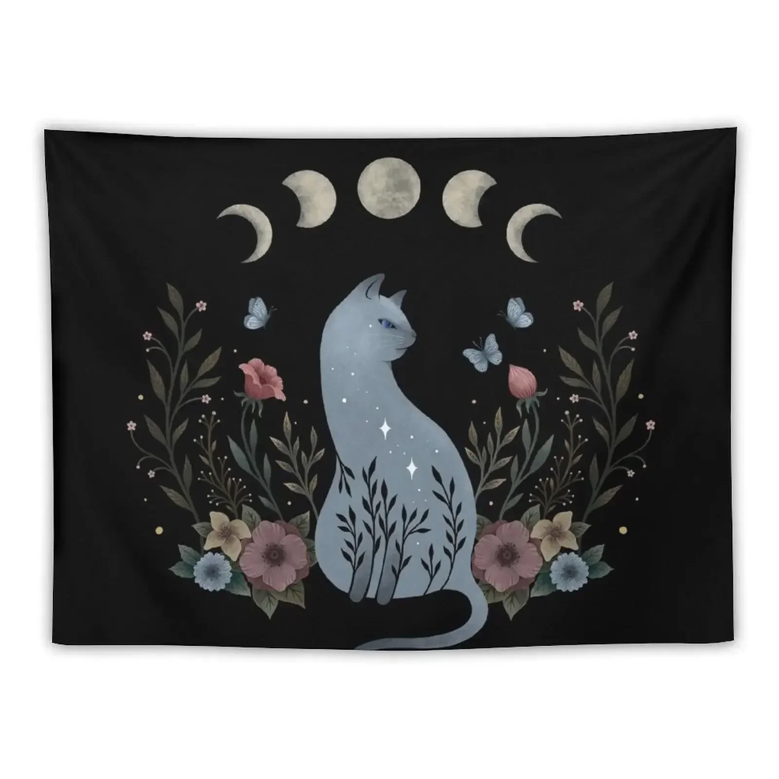 

Cat on the Hill Tapestry Decoration For Bedroom Room Design Aesthetic Room Decor Korean Tapestry