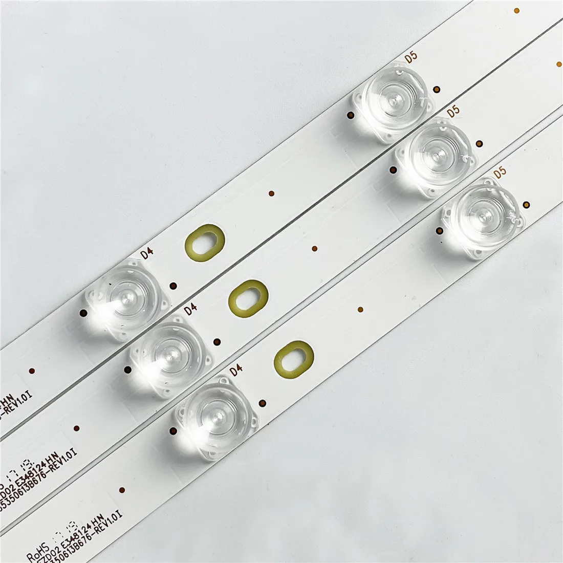 10 Uds. Tira de LED para iluminación trasera de 425mm, kit de 5 lámparas, placa de lente óptica, filtro para TV LCD de 39 40 42 y 43 pulgadas,