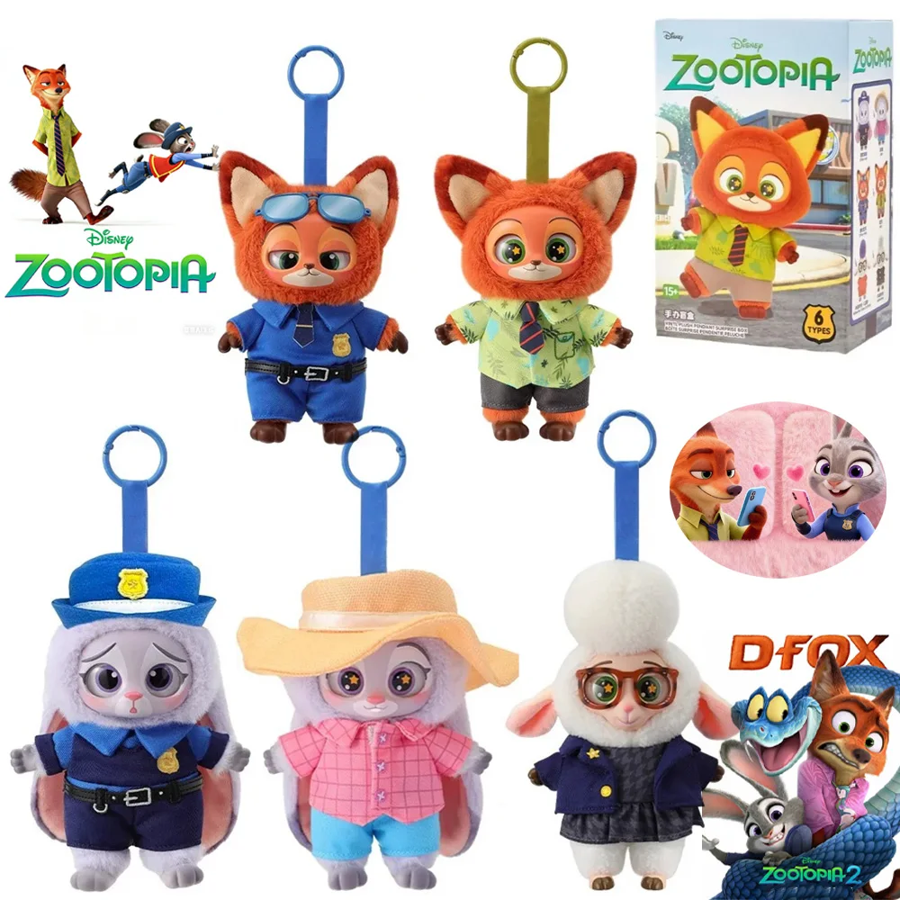 

Disney Zootopia 2, слепая коробка, виниловая серия, милая сумка с персонажем мультфильма, кулон, игрушка, кукла, тайный модный подарок для фанатов