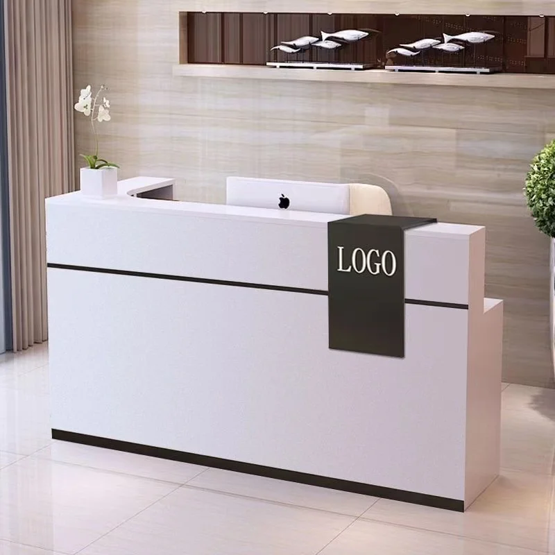 #Simple style, customizable length, color, L-shaped corner reception counter, bar counter