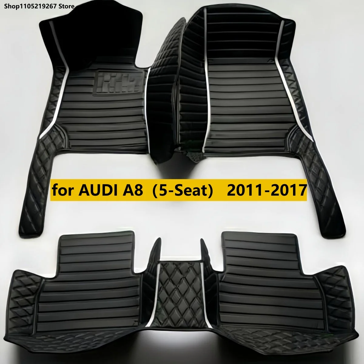 

Car floor mats for AUDI A8/A8L（FIVE SEAT ）2011 2012 2013 2014 2015 2016 2017 Custom auto foot Pads automobile carpet cover