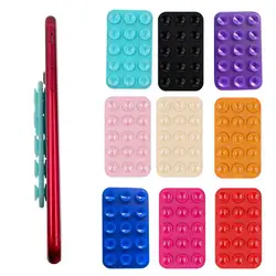 Ventosa de silicone dupla face para o telefone móvel, ventosa forte, antiderrapante, 15