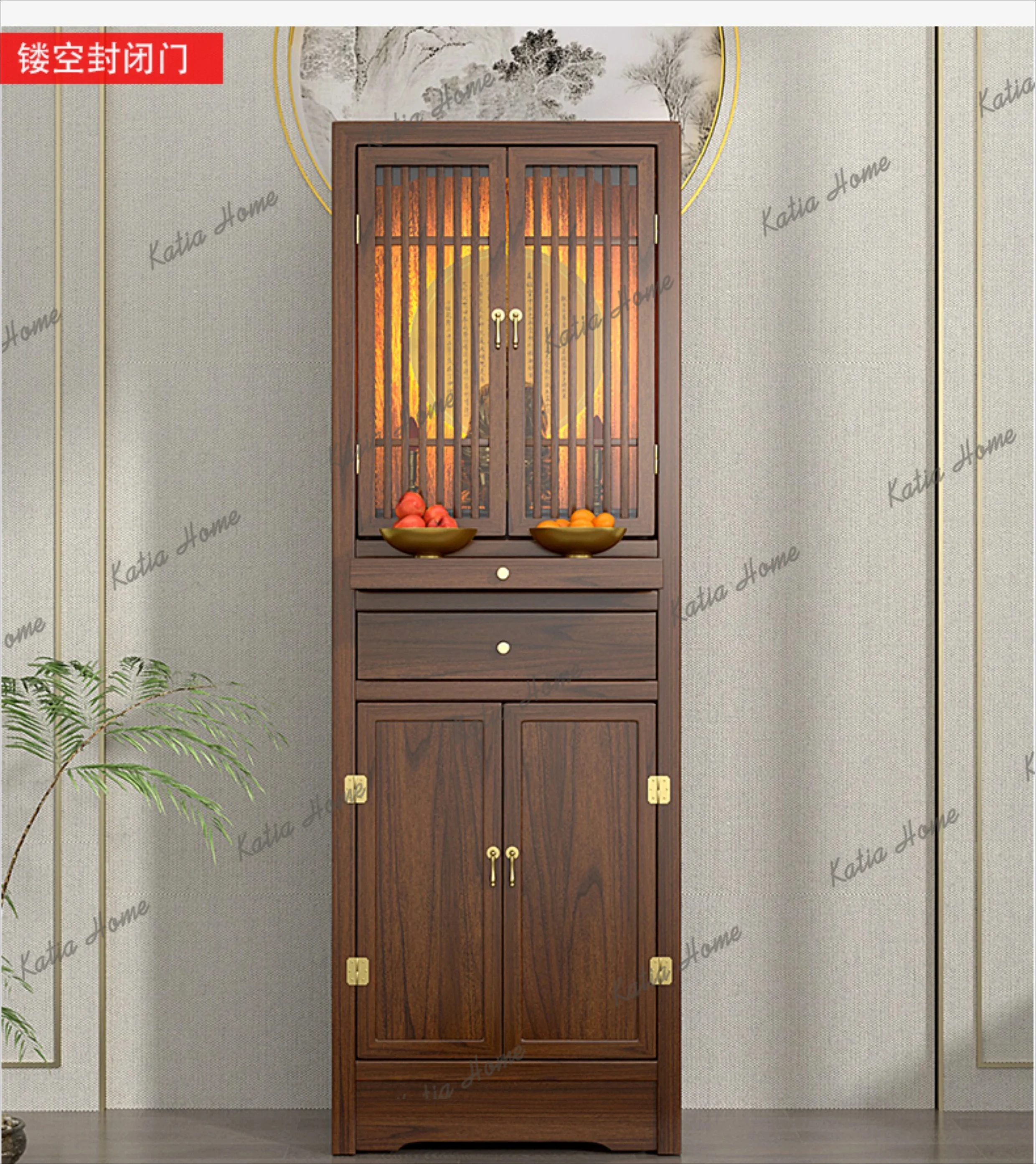 FG  New Chinese Style Guanyin Shrine Shrine Cabinet God Of Wealth Cabinet Buddha Statue Offering Table