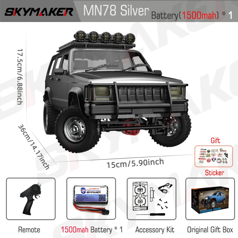MN78 1:12 escala completa MN modelo RTR versión RC coche 2,4G 4WD