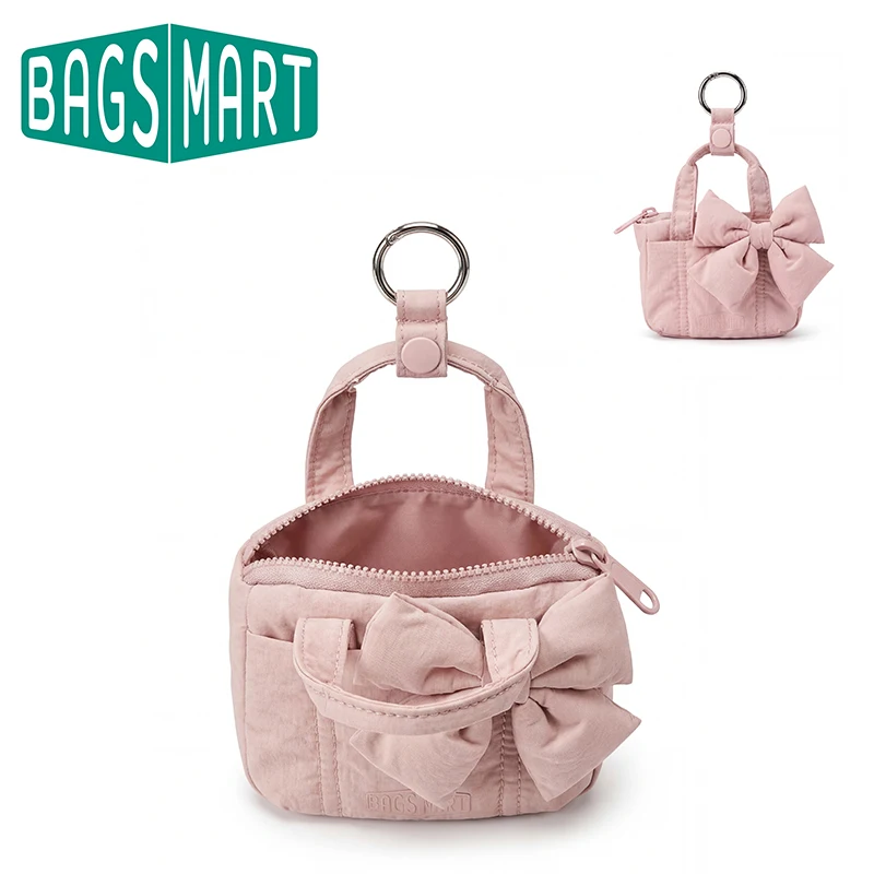 BAGSMART Soft Earbuds Pouch Mini Zipper Earphone Storage Bag Portable Carrying Pouch for Earbuds USB Headphone Holder Case