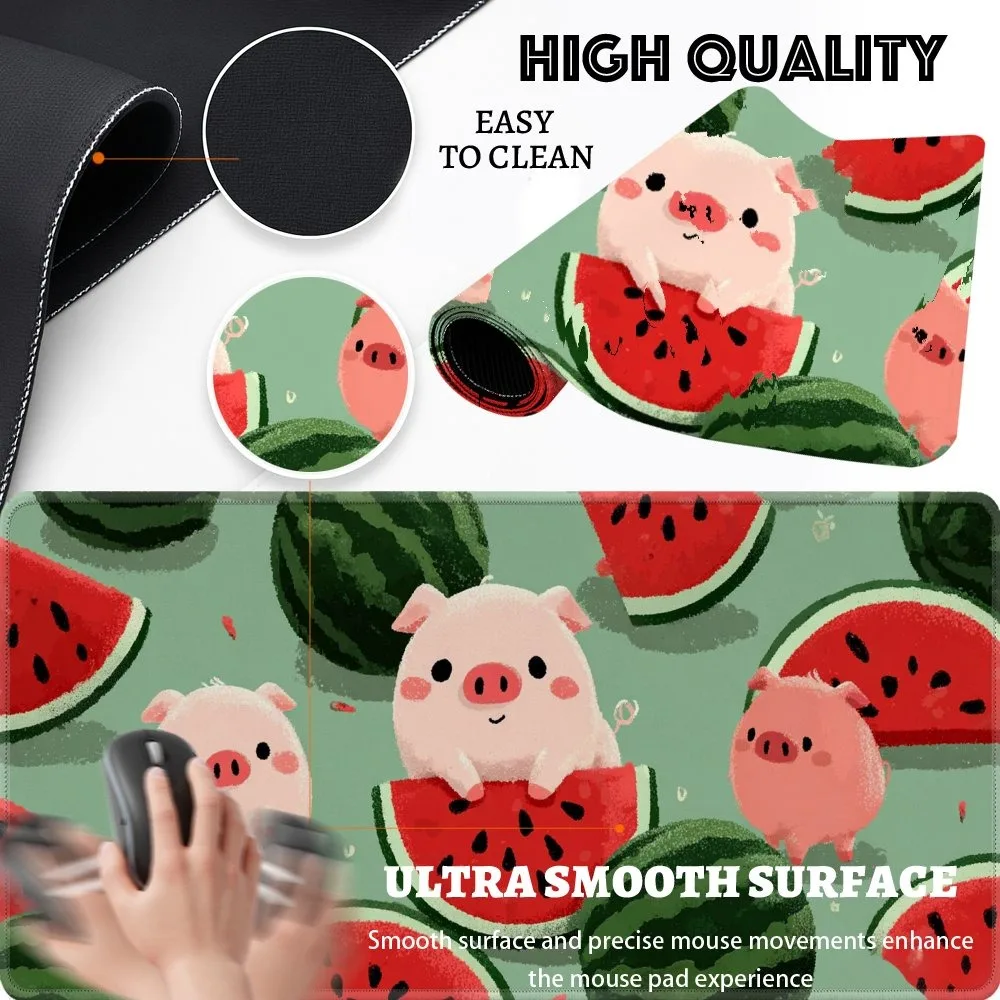 Cute Anime Pig Mouse Pad - Elegant and Cute Mouse Pad alfombrillas para escritorio desk organizers and trays коврик для мыши