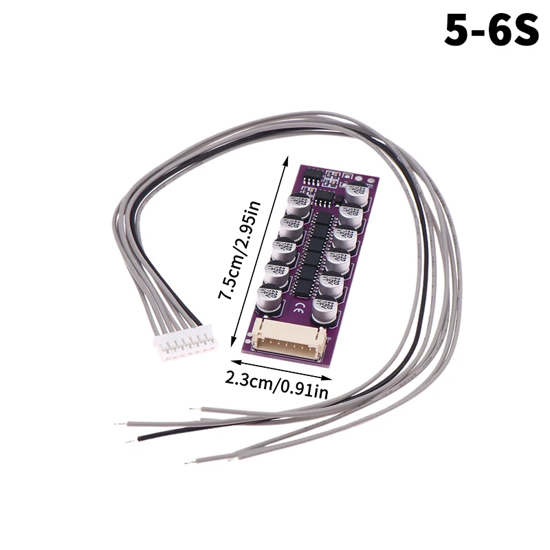 (YY)1개 1.2A BMS 3S 4S 5S 6S 18650 리튬 배터리 액티브 이퀄라이제이션 보드 리튬이온 밸런서 에너지 전송 밸런스 커패시터