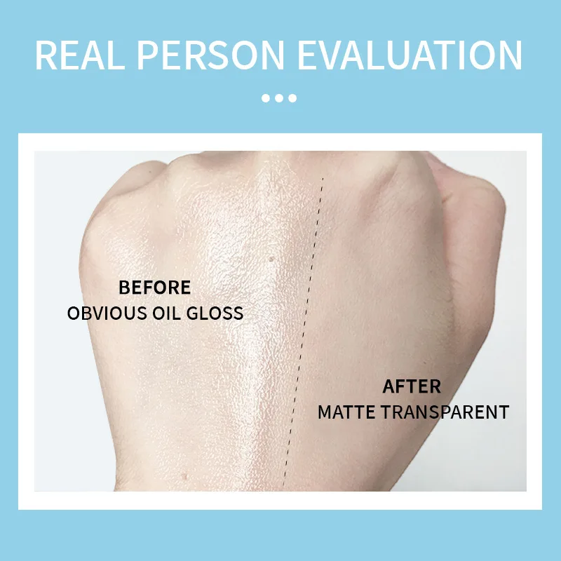 The Blue Sky Oil Control Long-lasting Powder Cake with Powder Puff Makeup Powder Waterproof Wet and Dry Face Powder