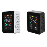 Temperature & Humidity Meter, Air Quality Monitor, CO2 Detector, 3-In-1 Digital Air Pollution Carbon Dioxide Detector