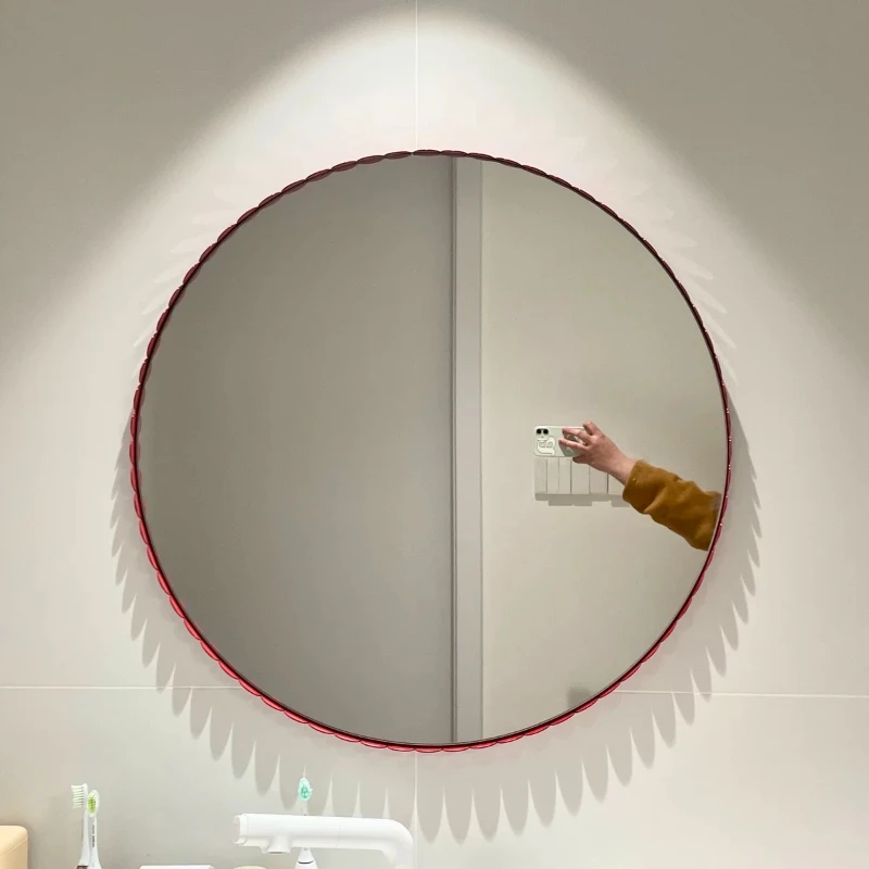 Curved mirror, full body dressing mirror, circular mirror, wall decoration mirror