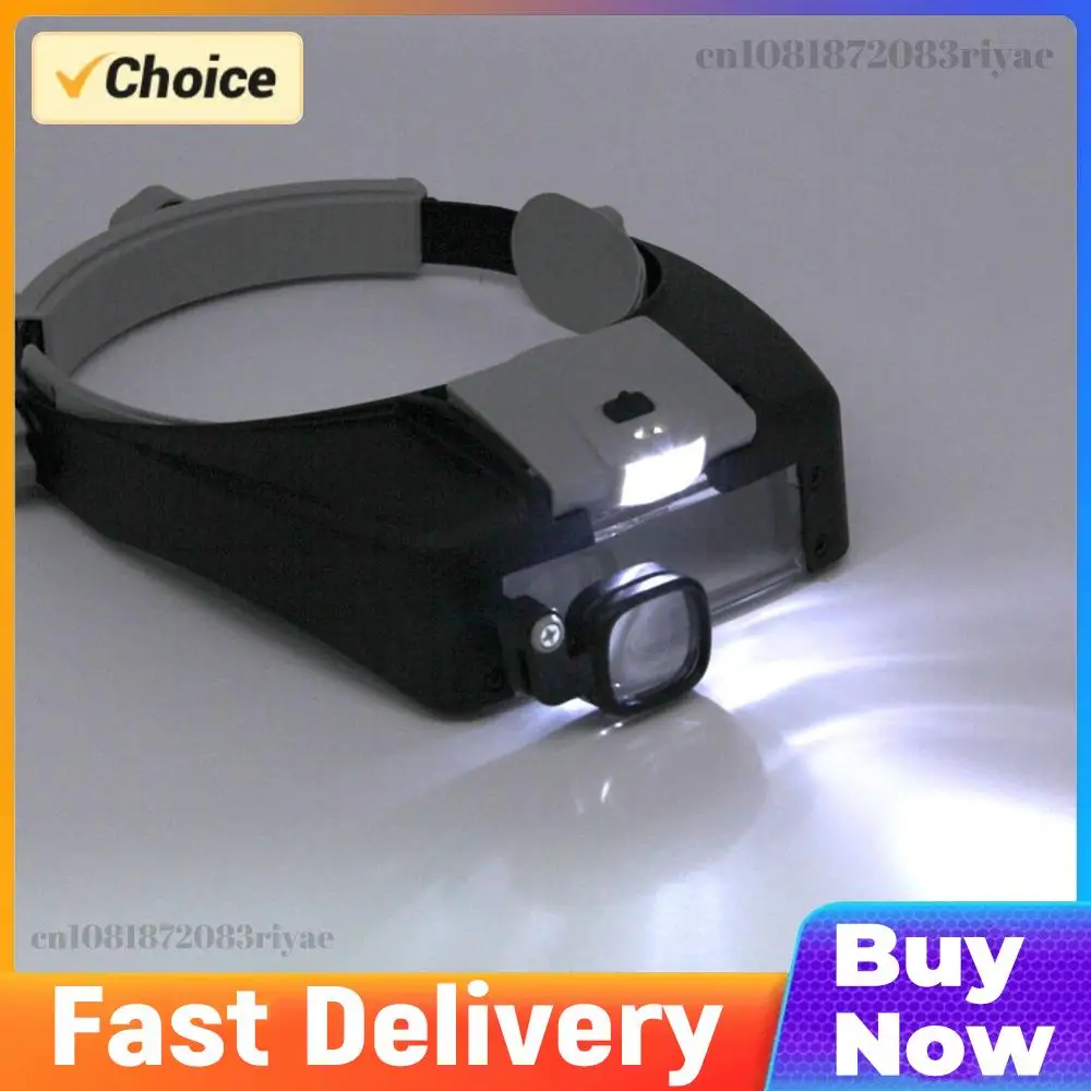 

Наголовная лупа 1.5X 6X 8X: Многофункциональные очки-лупа для чтения и ремонта, работа без рук