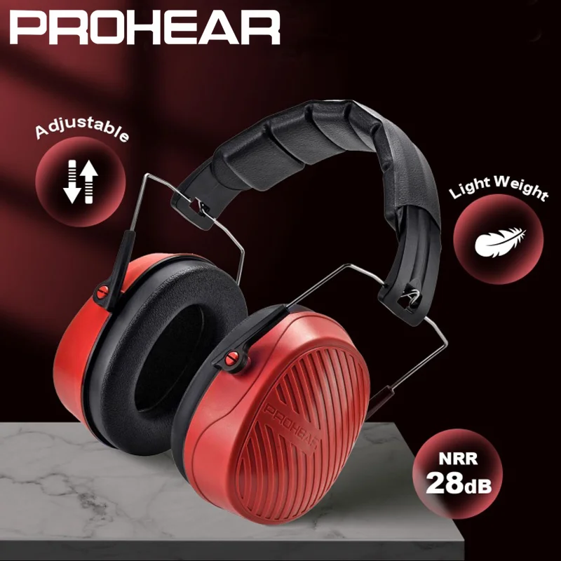 

Складные защитные наушники PROHEAR, защита слуха для кошения стрельбы, конструкция 28 дБ, пассивное шумоподавление, защита ушей