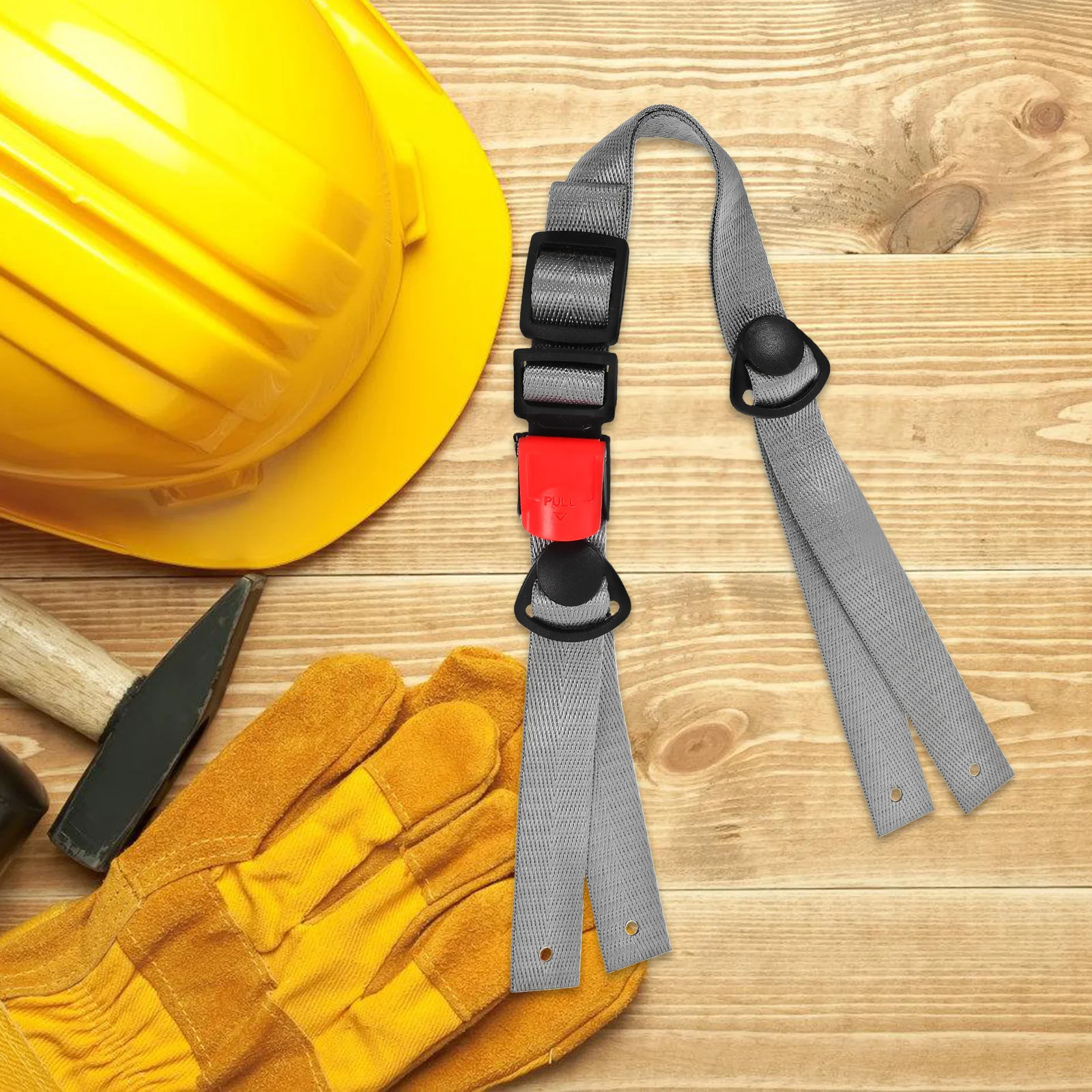 Correa de barbilla ajustable Universal para diseño en forma de Y, fácil instalación, sin necesidad de herramientas, cabezal de seguridad Industrial para construcción