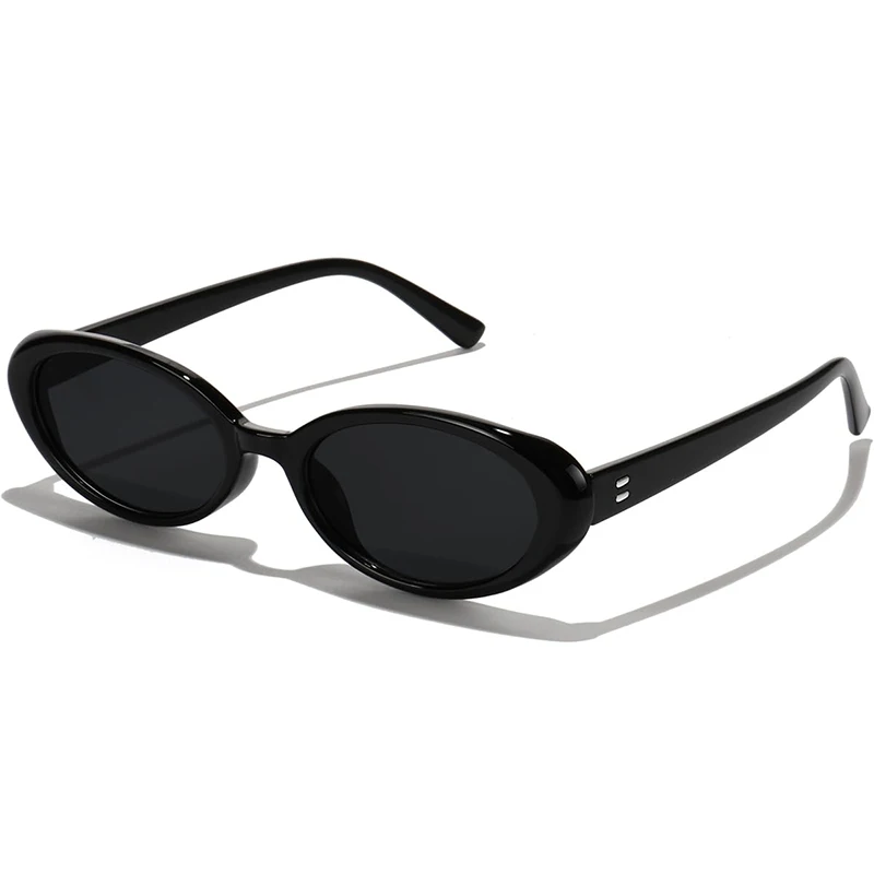

Vintage Oval Sunglasses Women Luxury Brand Designer Small Oval Sun Glasses Retro Men Rivets Sun Glasses Oculus