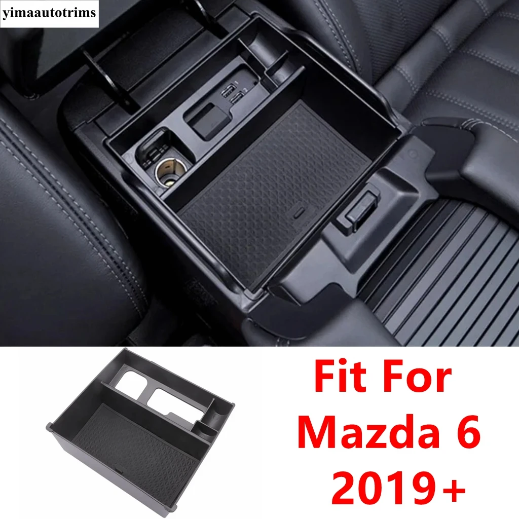 

Car Central Console Armrest Storage Box Pallet Coin Container Holder Tray Plastic Accessories Interior For Mazda 6 2019 - 2024